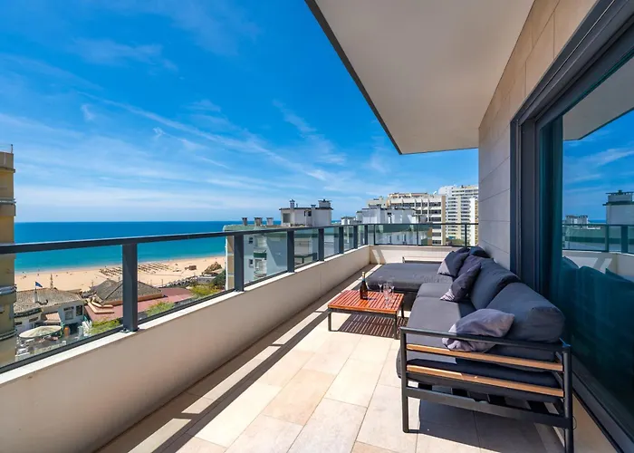 Sunscape Rocha Prime - Oceanview - Wifi - Parking Apartmán Portimão